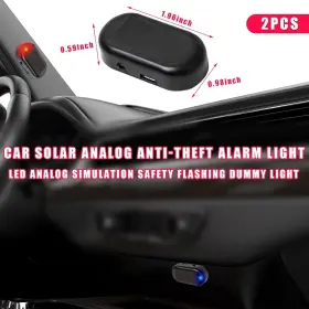 AUGENY-610DA AUGENY Car Solar Power Simulated Dummy Alarm Led #2