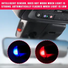 AUGENY-610DA AUGENY Car Solar Power Simulated Dummy Alarm Led #3