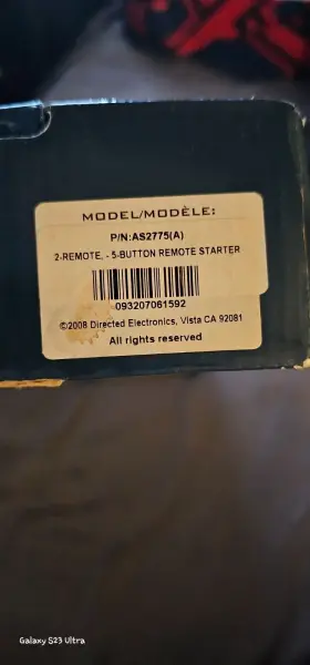 AS2775 AUTOSTART Remote Car Starter #3