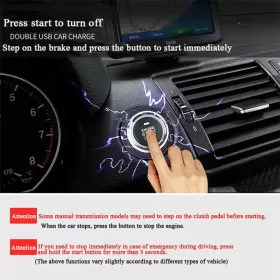 T50-33DT3H-304A BCSMMCAR Car Keyless Engine Start Alarm Push #3