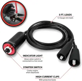 W80586 Performance Tool Remote Starter Push Switch Wire Leads #2
