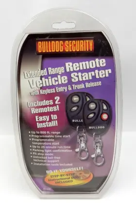 RS1200E BULLDOG SECURITY SYSTEMS Remote Start Keyfob Dvd
