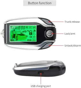 EC204 EASYGUARD Car Alarm Pke Passive Keyless #3