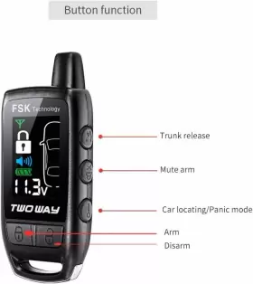 EC206-B EASYGUARD Car Alarm Rechargeable Lcd Pager #2