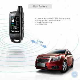 EC206-B EASYGUARD Car Alarm Rechargeable Lcd Pager #3