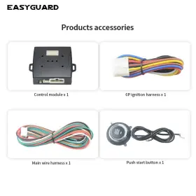 Easyguard Es004 Universal Push Engine Start Button With Remote Dc12v