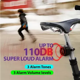 51116HOM FOSMON Usb Rechargeable Alarm Remote Waterproof #3