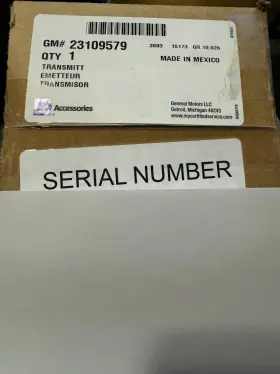 23109579 GENERAL MOTORS Remote Start Instruct Kit Chevy