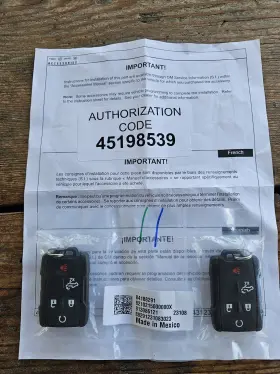 84313272 GENERAL MOTORS Remote Start Power Tailgate Kit Gm