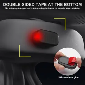 Hipopy-alarm HIPOPY Car Solar Power Simulated Dummy Anti Led #2