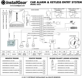 Igca INSTALLGEAR Car Alarm Security Keyless #2