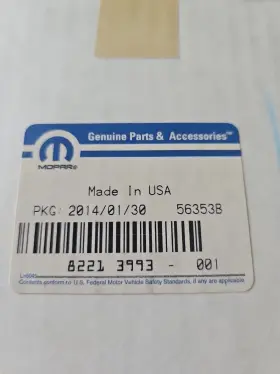 82213778AB JEEP Remote Start Power Liftgate Kit Mopar #3