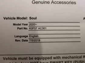 K0F57-AC301 KIA Remote Start Kit Soul #3