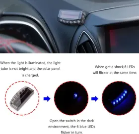 DB01764 MACHSWON Theft Flashing Light Car Burglar Alarm Led #3