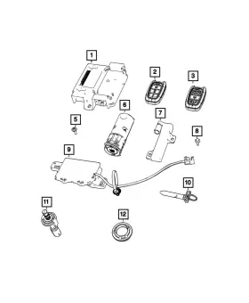 68186558AB MOPAR Remote Start Keyless Antenna