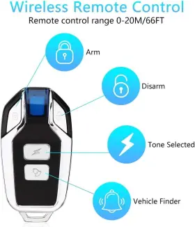 KS-WL09C ONVIAN Remote Control Wireless Anti Theft Alarm #3