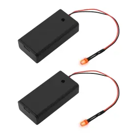 827-BI OTOTEC Pack Led Alarm Fake Wired Battery Holder