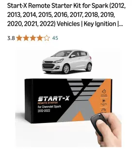 Start-x X00371nqv5 Start-x Remote Starter Kit For Chevy Spark 2012