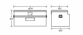 TRA9436T TRADESMAN Flush Mount Tool Box Brite #2