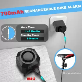 WSD2KSSF32R WSDCAM Usb Rechargeable Alarm Remote Loud Anti #2