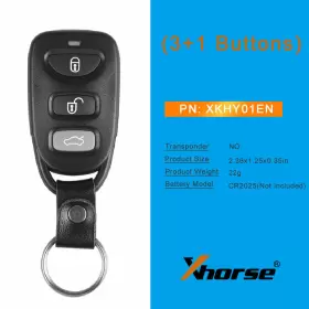 XKHY01EN XHORSE Wire Remote Key Fob Vvdi Hyundai #3
