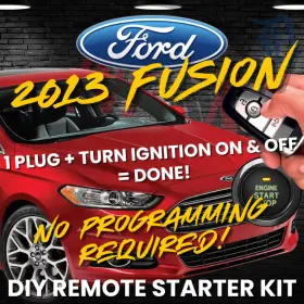 F11Z-SK ZEROKEY Remote Starter Plug Turn Ignition Done Kit