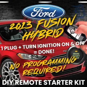 F11Z-SKH ZEROKEY Hybrid Remote Start Plug Turn Ignition Done