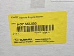 Genuine Subaru Remote Engine Starter-2025 Forester-push Start Only H001ssl000. Fixed Price $300.00.