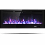 Recessed Electric Fireplace Wall Mounted Heater Adjust Led Flame Remote Control. Fixed Price $159.99.