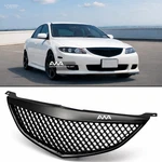 Fits 03 04 05 Mazda 6 Honeycomb Glossy Black Bumper Hood 3d Mesh Grill Grille. Fixed Price $59.99.