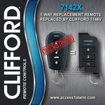 New Clifford 7146x Remote Control For The Discontinued 7142x Ezsdei7141. Fixed Price $49.99.