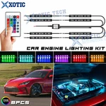 8pcs Rgb Multi-color Led Engine Bay Light Strip Kit W/ Wireless Remote Control. Fixed Price $32.99.