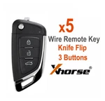 Newest 5pcs Xhorse Wire Universal Remote Key Fob Knife Style 3 Buttons Xkkf03en. Fixed Price $39.95.