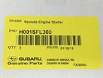 2019-2023 Crosstrek & Impreza Subaru Remote Engine Starter Push Start H001sfl301. Fixed Price $328.72.