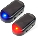 2pcs Car Solar Power Simulated Dummy Alarm, Anti-theft Led Red+blue. Fixed Price $10.64.