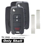 2 Flip Remote Key Shell Case Fob For Jeep Renegade 2015 2016 2017 2adftf15am433t. Fixed Price $34.89.