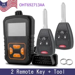 2 New!! Replacement For Jeep Wrangler Dodge Remote Car Key Fob 4 Button+tool Kit. Fixed Price $88.99.