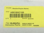 2019- 2022 Subaru Ascent Remote Engine Starter Key Start Kit H001sxc100 Oem New. Fixed Price $327.27.