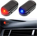 Augeny 2pcs Car Solar Power Simulated Dummy Alarm, Anti-theft Led Flashing Secur. Fixed Price $16.99.