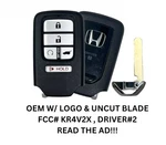 Oem Honda Factory Keyless Entry Remote Key Fob Kr5v2x V44 72147-tla-a22 D2. Fixed Price $29.99.