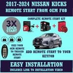 Plug & Play Remote Start Kit Fits 2017-2024 Nissan Kicks Push To 3x Lock. Fixed Price $249.99.