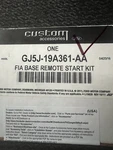 Ford Fia Base Remote Start Kit Accessory Gj5j-19a361-aa Oem New. Fixed Price $58.00.