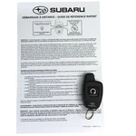 Oem Subaru Remote Start Keyless 1-button Elvatrkc 4360615 French Guide. Fixed Price $49.97.