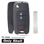 Flip Remote Key Shell Case Fob For Jeep Renegade 2015 2016 2017 2adftf15am433t. Fixed Price $19.89.