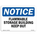 Flammable Storage Keep Out Osha Notice Sign Metal Plastic Decal. Fixed Price $19.99.