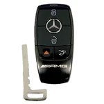 Oem Mercedes Benz Amg Keyless Remote Fob + Uncut Key Black - Nbgdm3 (shp). Fixed Price $109.65.