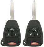 2 Pack For Select Dodge/jeep 4 Button Remote Head Keys 68002316aa 68002316ac. Fixed Price $42.85.
