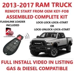 Plug And Play Remote Start For 2013-2017 Ram 1500 2500 3500 4500. Fixed Price $169.99.